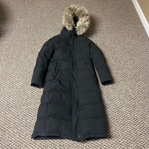 Women’s Aritzia TNA St Anton’s Powder Parka Long Puffer Jacket Black Sz. S